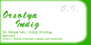 orsolya indig business card